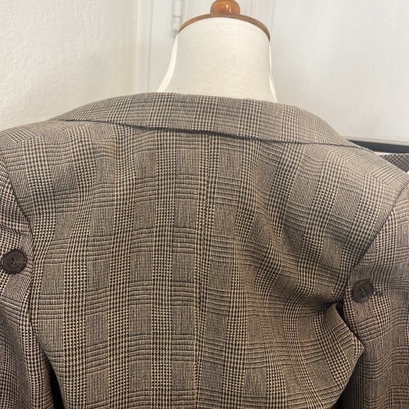 Rokh Checked Double Breasted Covertible Coat Size 0US - Picture 10 of 11